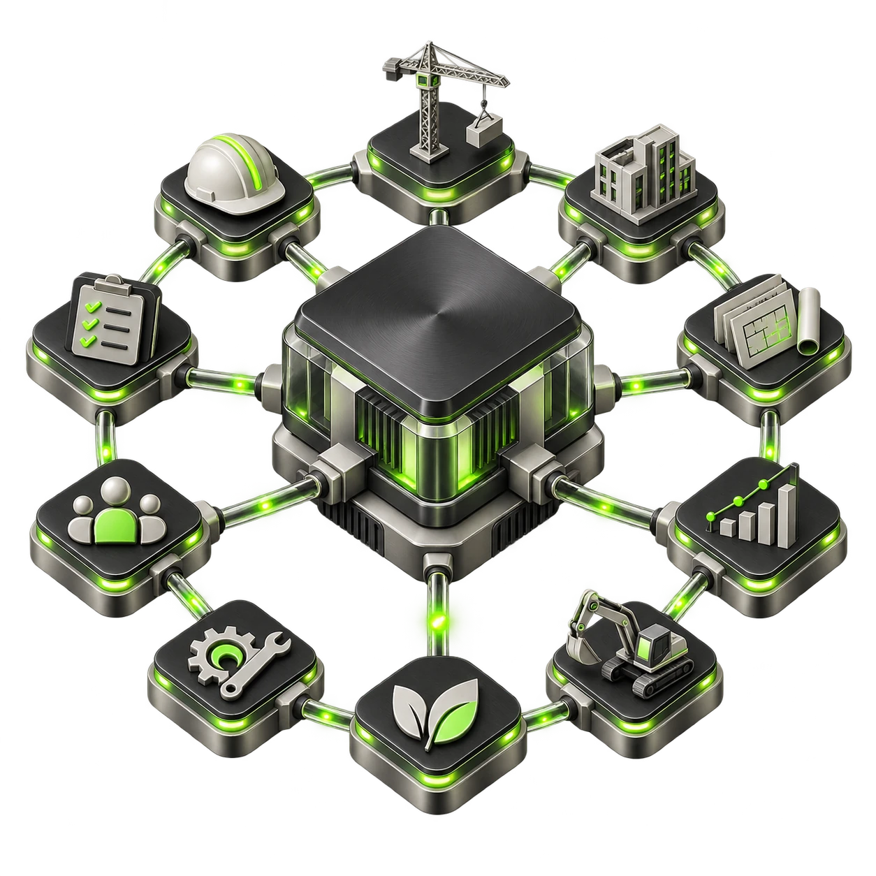 AI agents 3D icon