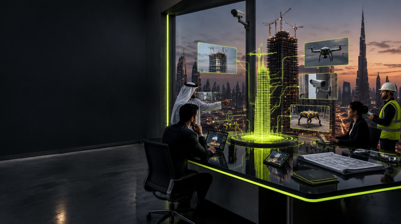 An intelligent command core connecting a headquarters and construction site